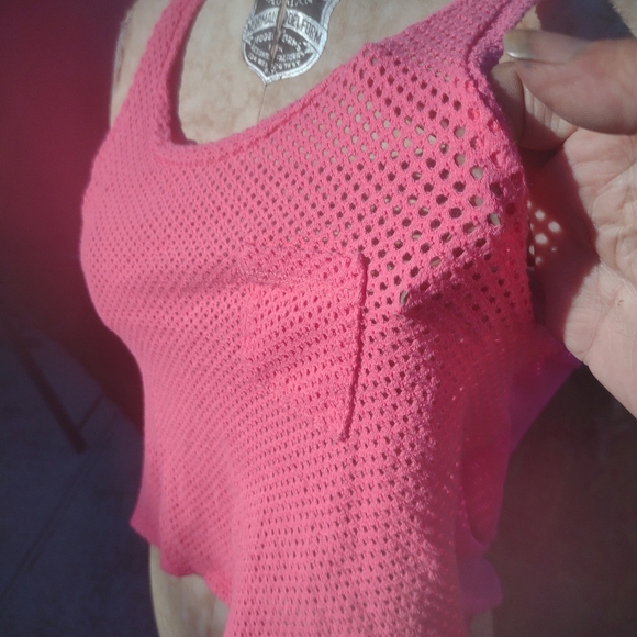 Tea and roses net cropped top S - Picture 2 of 7